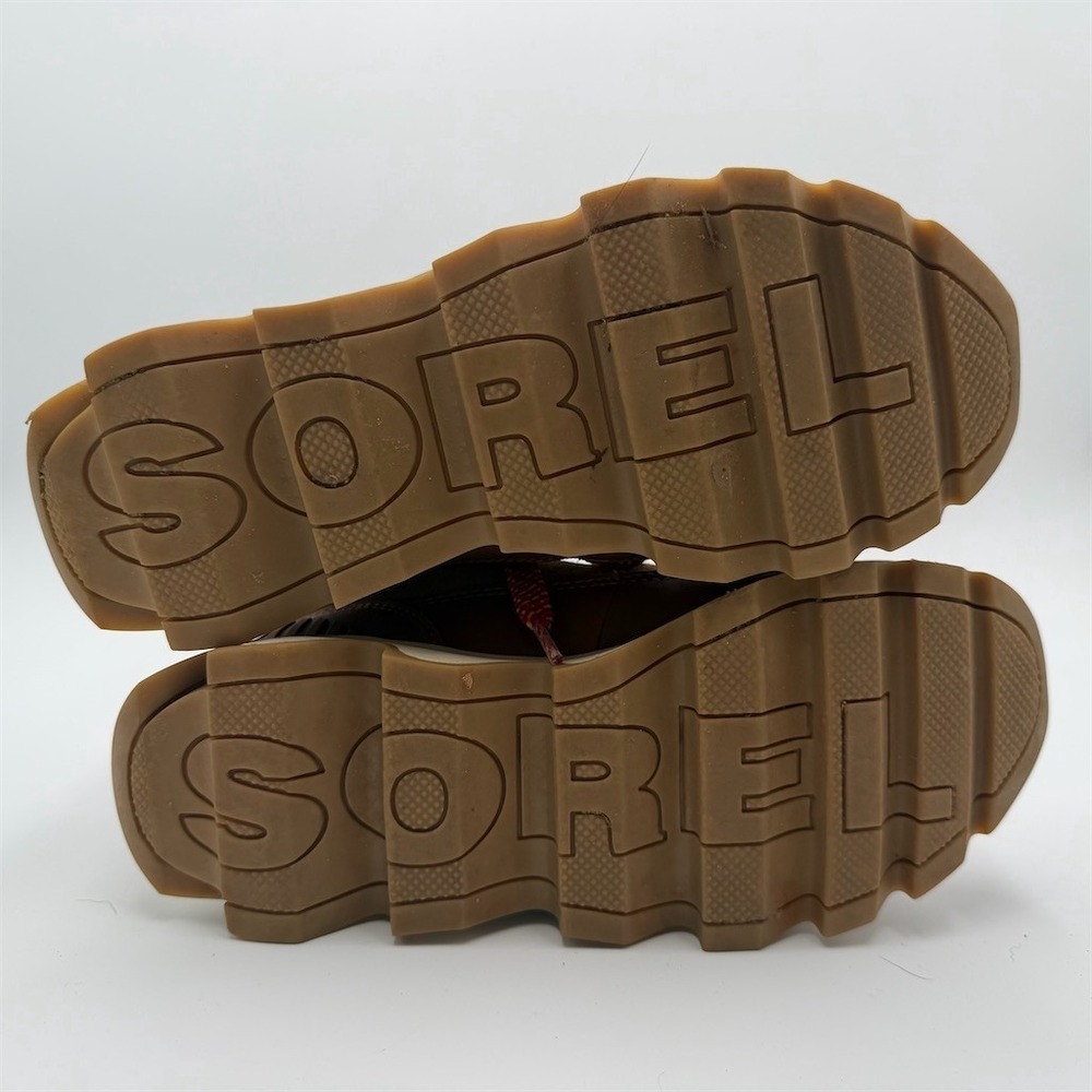 Sorel Womens Brown Suede/Leather Lace Up Snow Hiking Ankle Boots Lug Sole size 7 - Picture 4 of 8